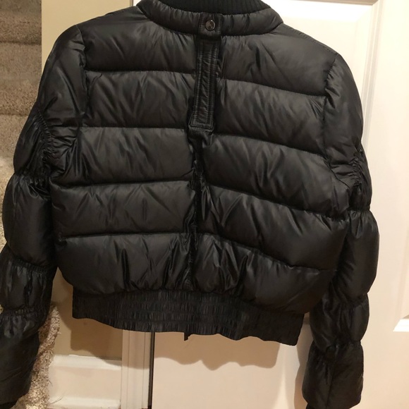 BCBG MaxAzria  Angelica Motorcycle down jacket. Black size small. New with tags - Picture 4 of 9